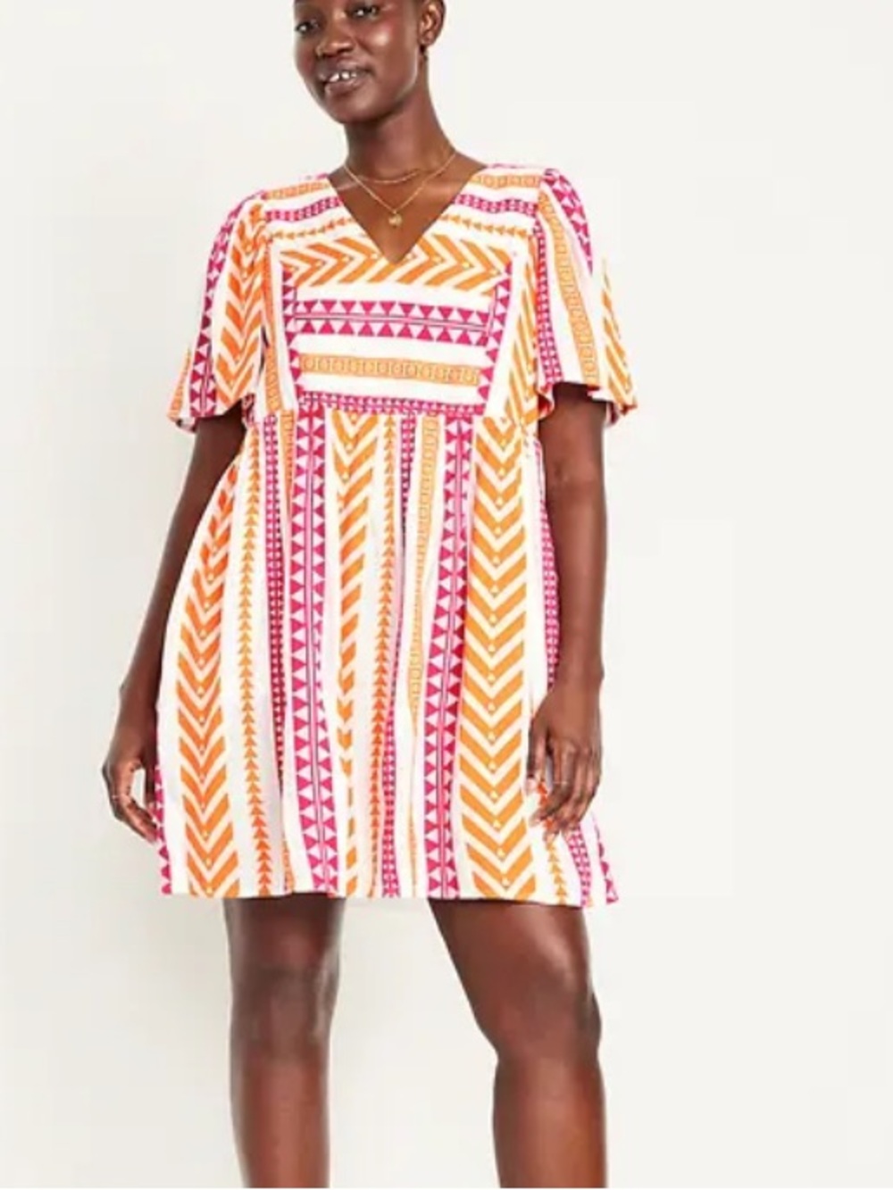 OLD NAVY JACQUARD MINI SWING DRESS